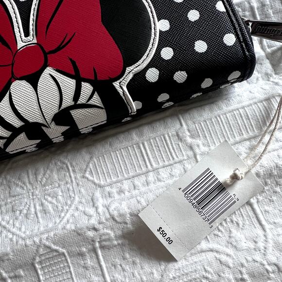 Disney Parks Loungefly Wallet - Minnie Mouse Polka Dots - Picture 3 of 5